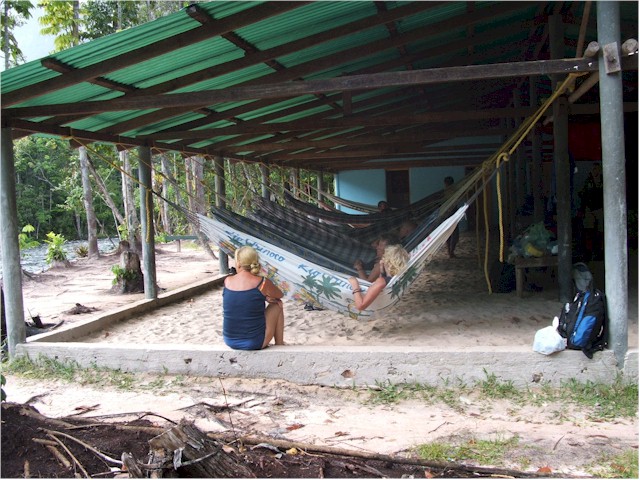 The only downside was sleeping in hammocks overnight - especially as it rained!