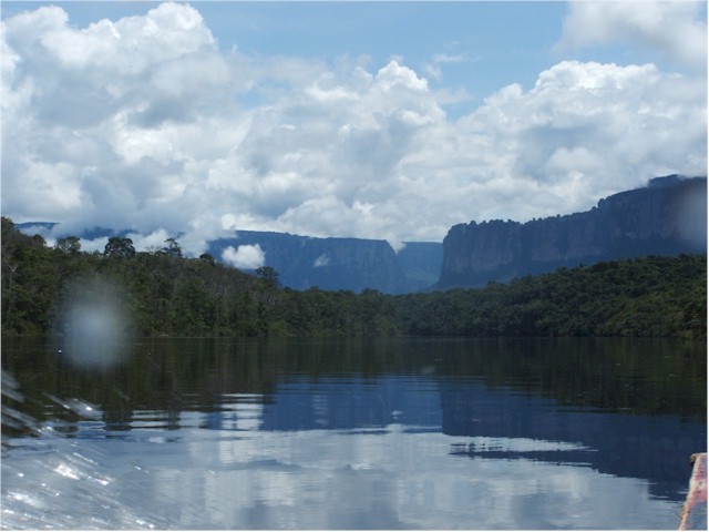 Taking a trip up the Orinoco River by dugout canoe...
