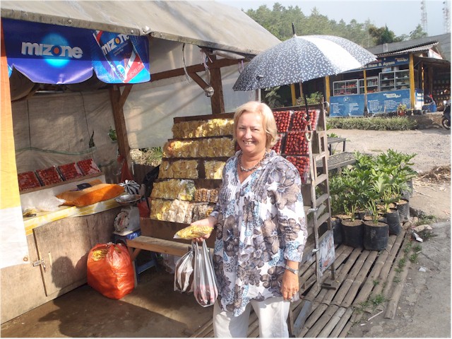 We hired a car and driver for a day to explore the interior of the island - and discovered the most wonderful strawberries high up in the mountains!
