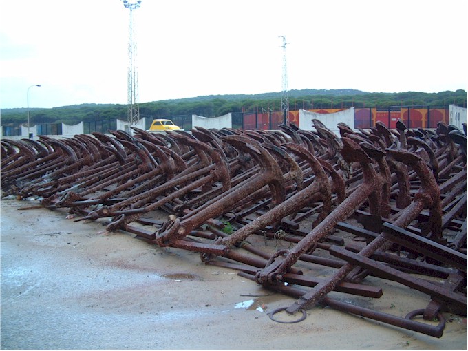 Barbate seems to be the graveyard for anchors!
