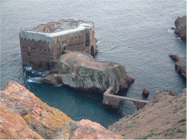 Fort of São João Baptista das Berlenga - an impressive fort which was built by monks who, fed up with being raided by pirates, made their monastery impregnable.