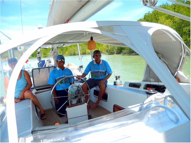 Thankfully we managed to get a pilot to take us back out - without running aground!
