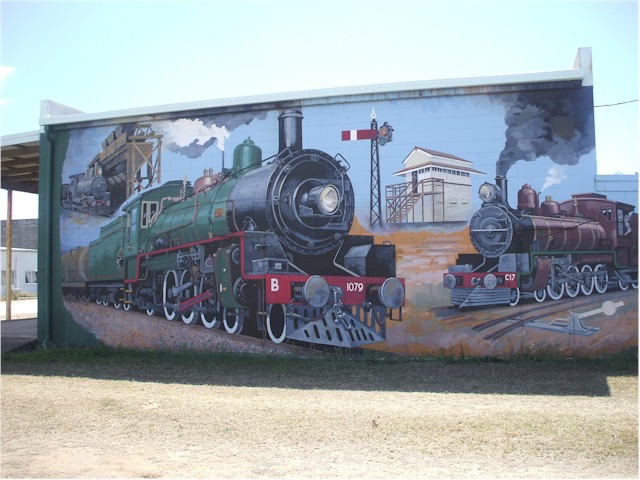 The town has a wonderful collection of murals - these are just some...
