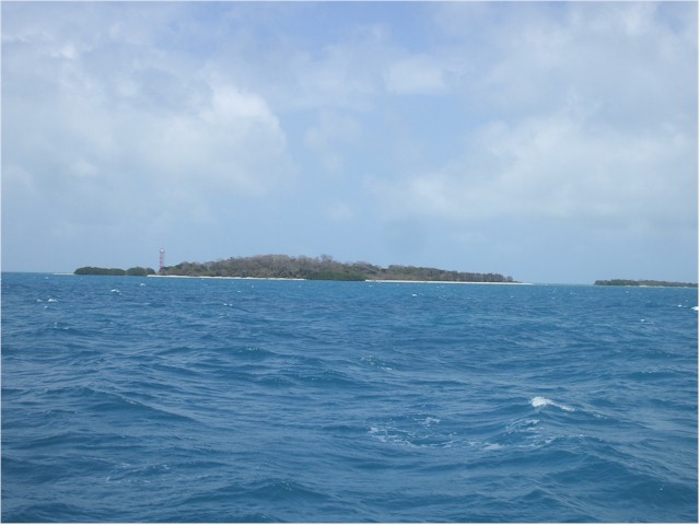 
Cairncross Island - another tiny island offering marginal shelter for an overnight stay.