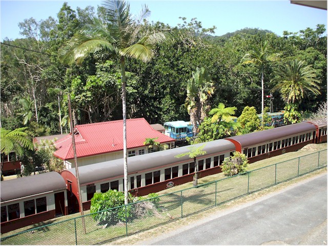 
The historic Kuranda Railway Station is set in the lush tropical rainforest.

