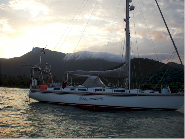 
Clouds rolling down the Great Dividing Range at Cape Tribulation.
