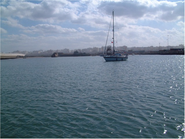 
In Casablanca we anchored in the port, but were unable to go ashore.