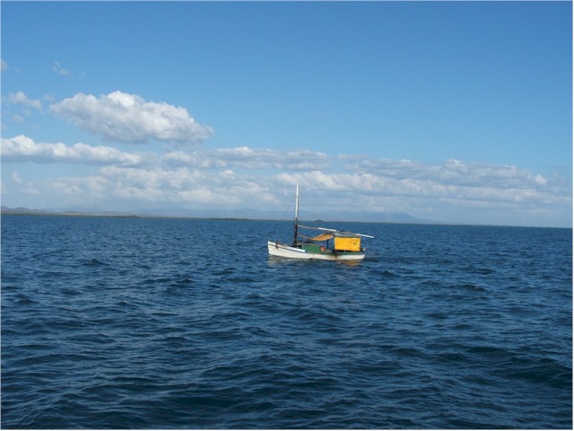A typical small fishing boat...
