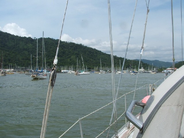 So we moved around to Chaguaramas Bay - where all the action is.
