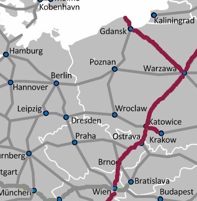 From Warsaw we took a train north to Puck (near Gdansk)...