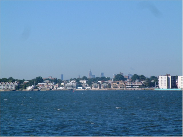 Approaching City Island, New York.