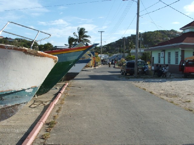 Clifton - the main town on Union Island - we managed to get VERY fresh eggs from the lady who runs the ice cream shop!