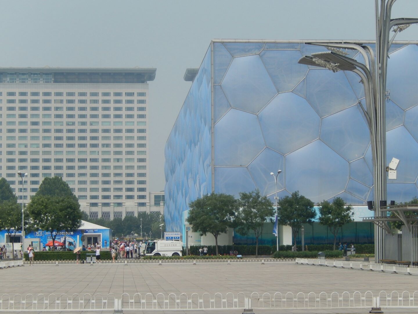 The Water Cube aquatic complex at the Olympic park.