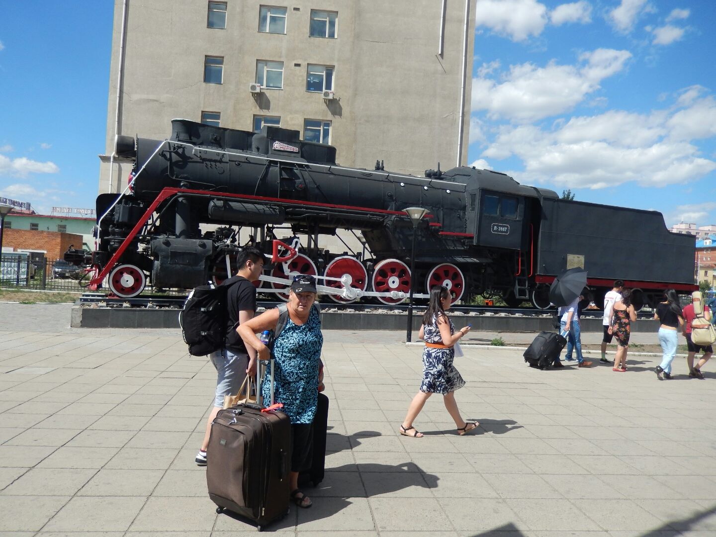 We arrive at Ulaanbataar on a bright and sunny day!
