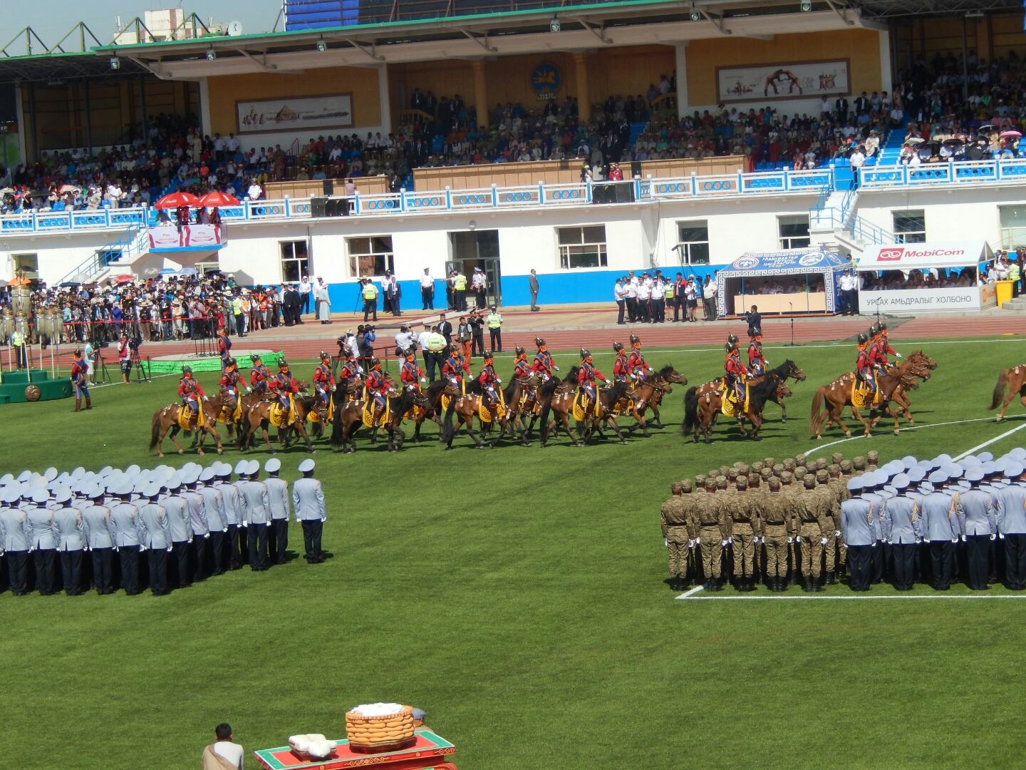 The Opening Ceremony for the Naadam Games in Ulaanbataar, Mongolia.
