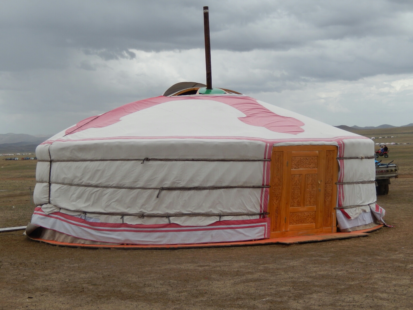 
The ger is a substantial arrangement...
