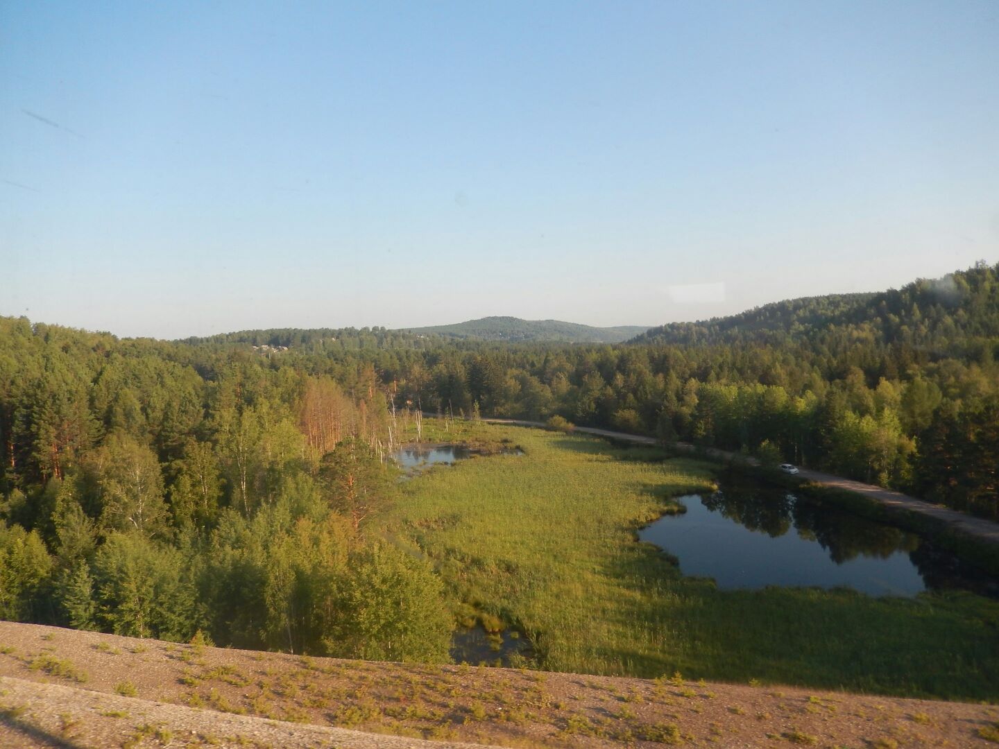 
The summer countryside was lovely...
