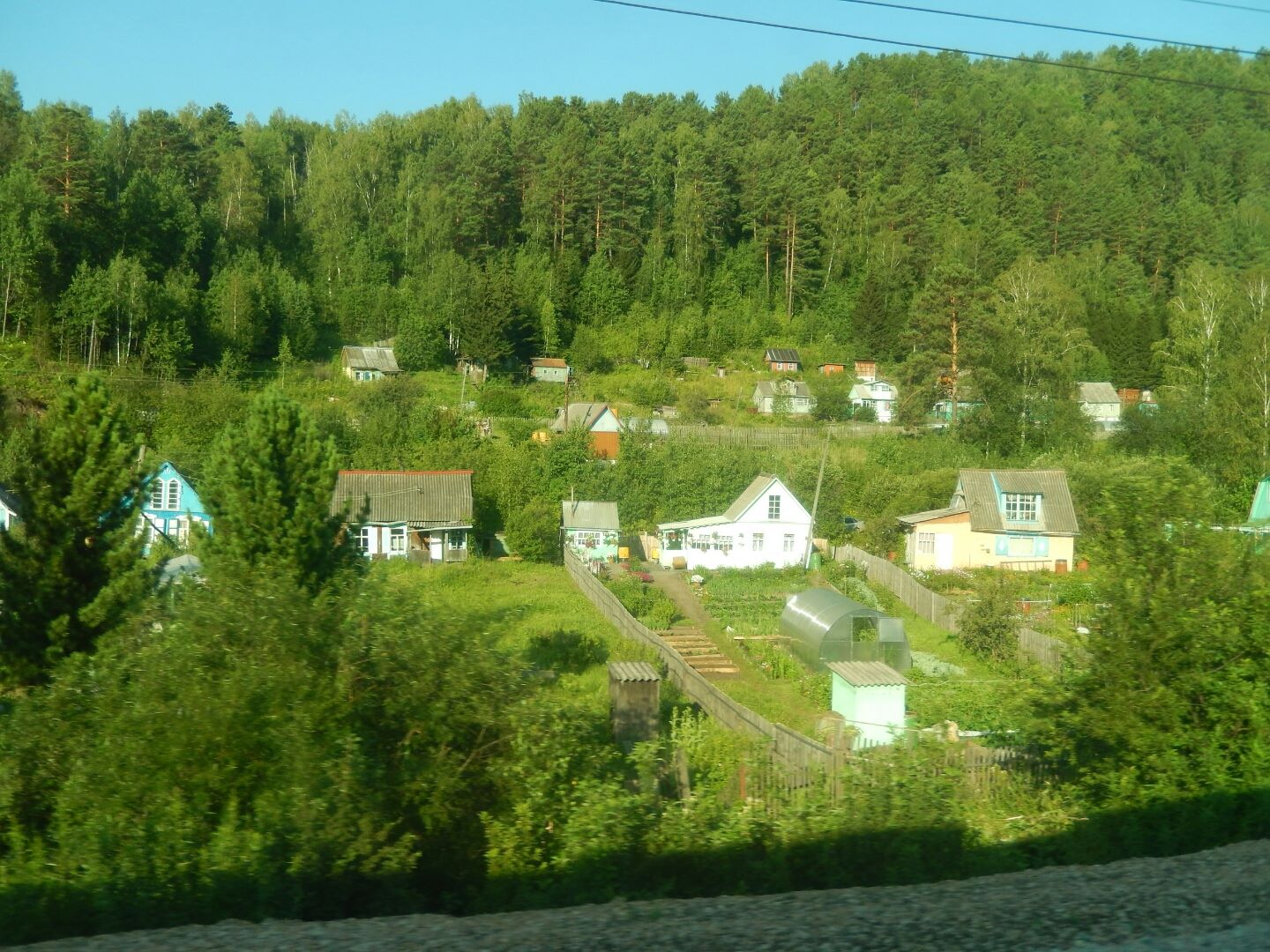 
It was lovely to see that most houses had their own vegetable patch...
