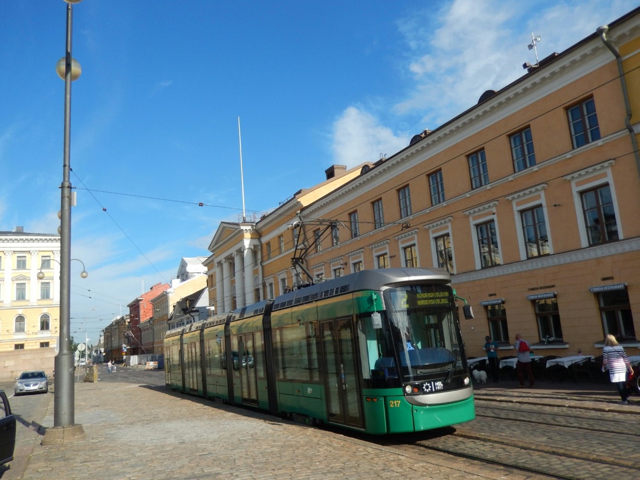 Helsinki still has a great tram service.
