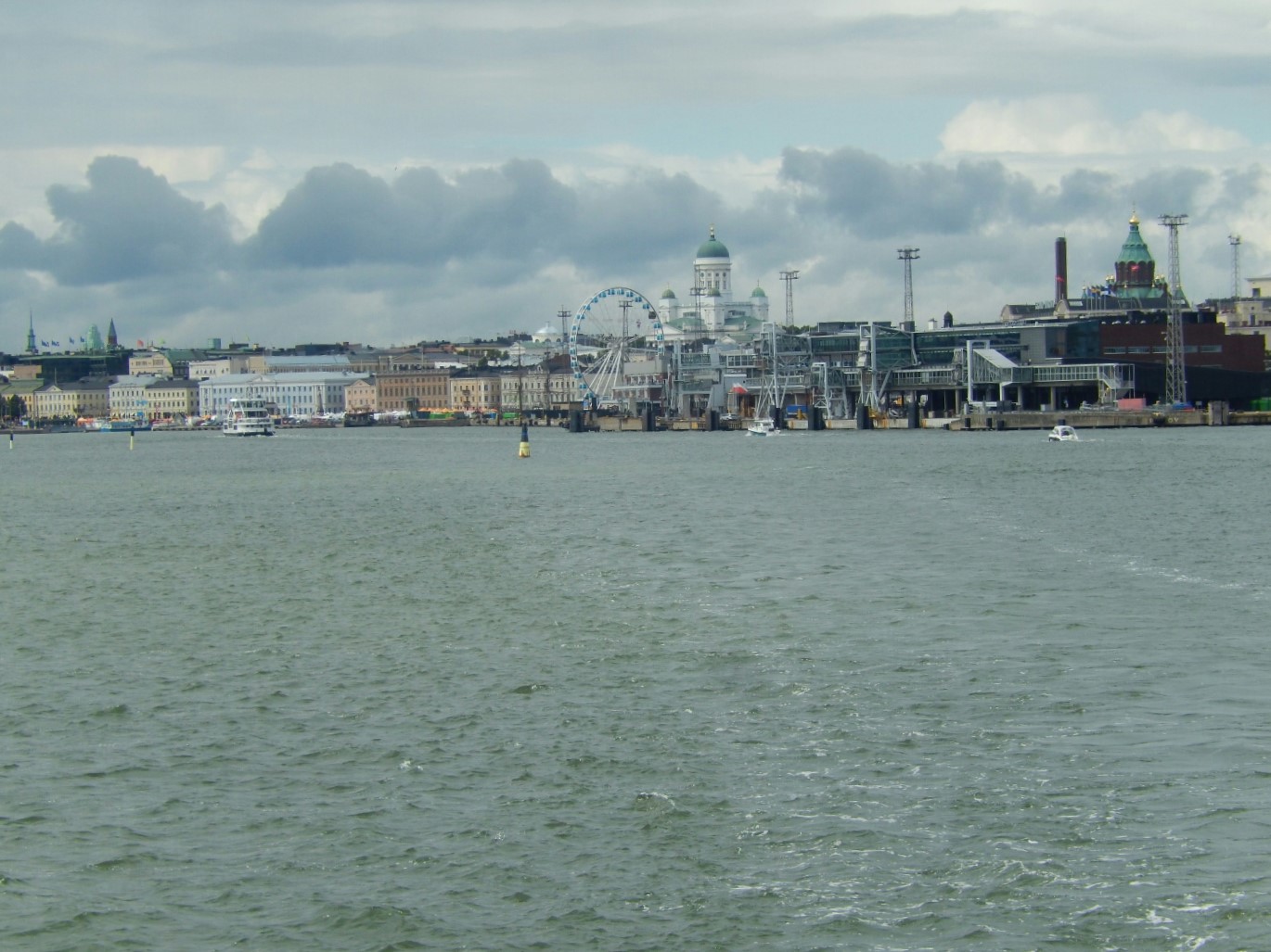 We took a short ferry ride past the city...
