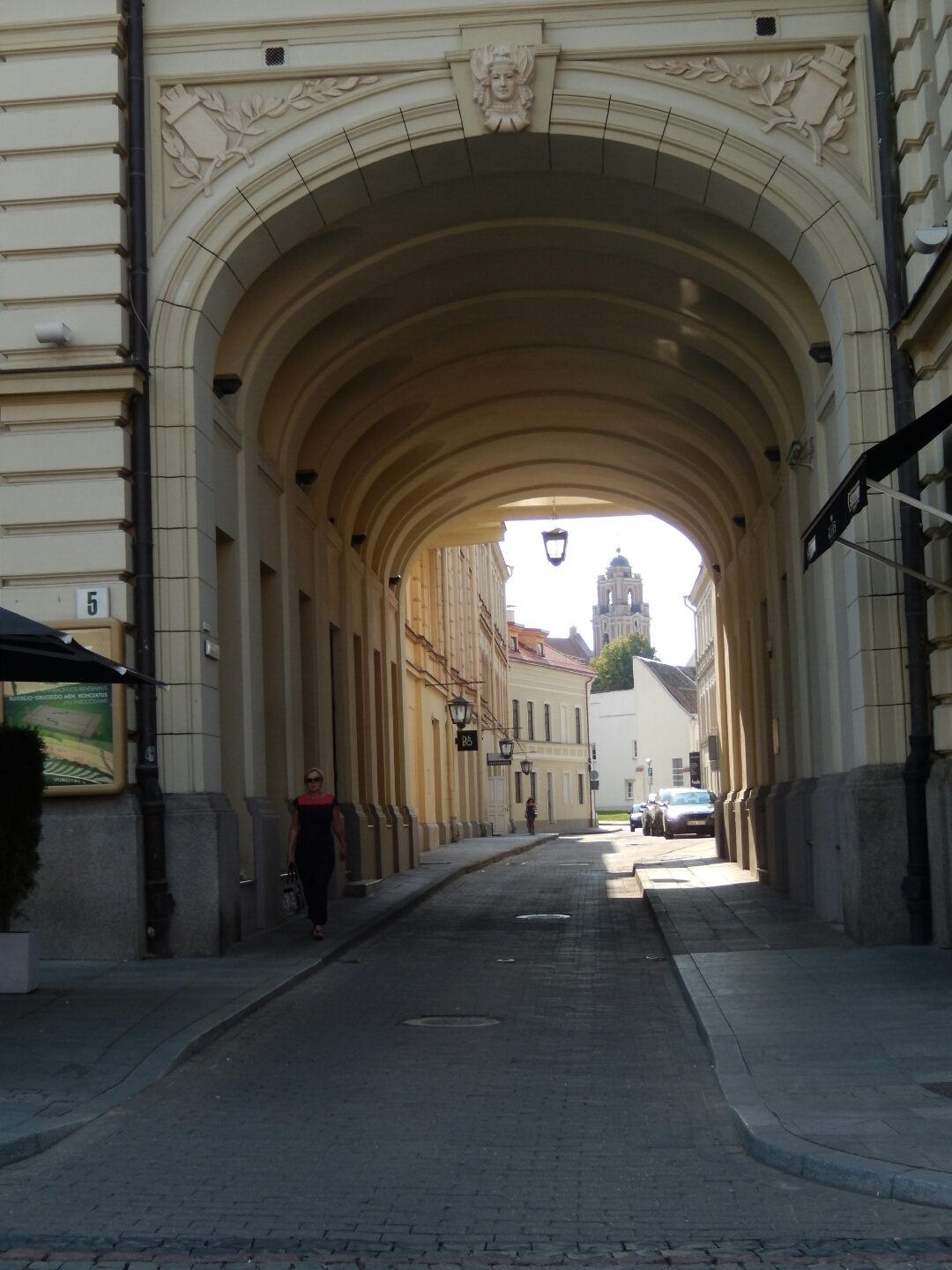 One of the gates into the old town of Vilnius.
