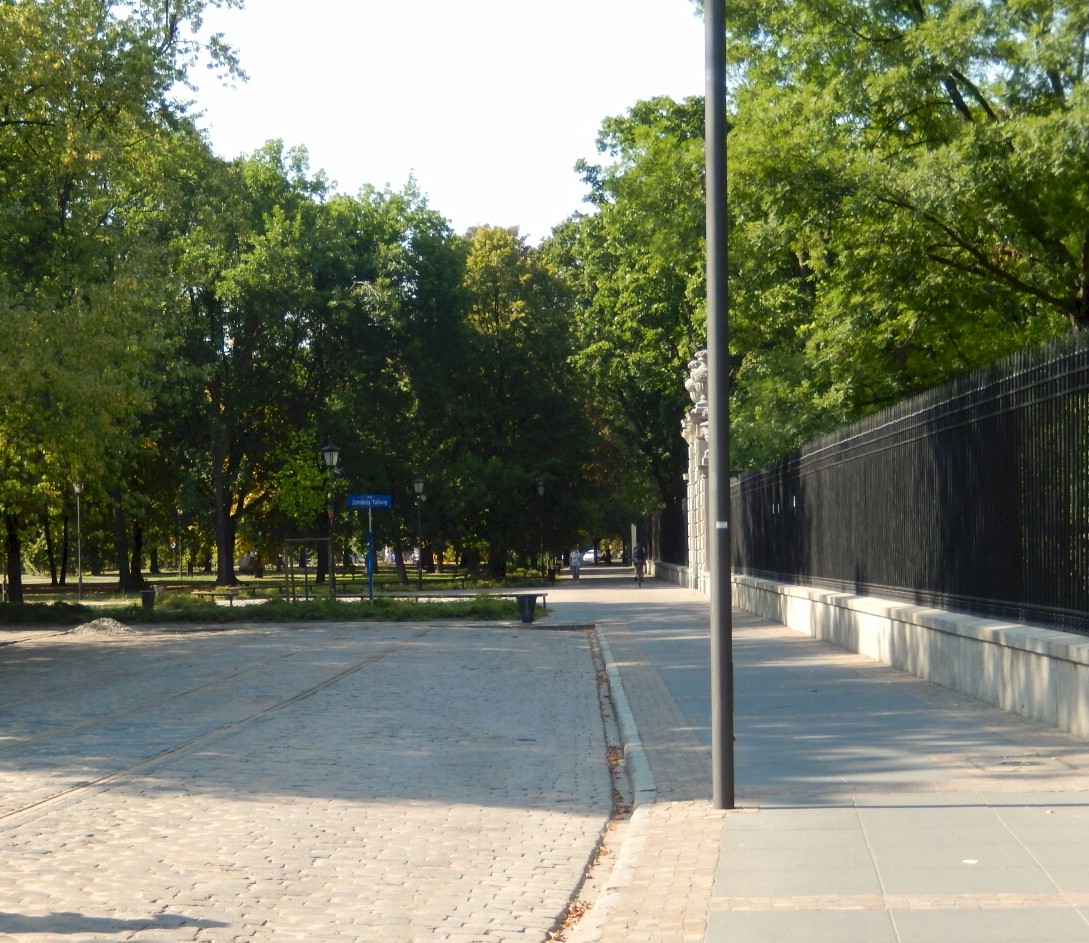 Our walking tour was about the Holocaust - the tram-lines on the left of the photo came to an abrupt halt - the start of the ghetto.
