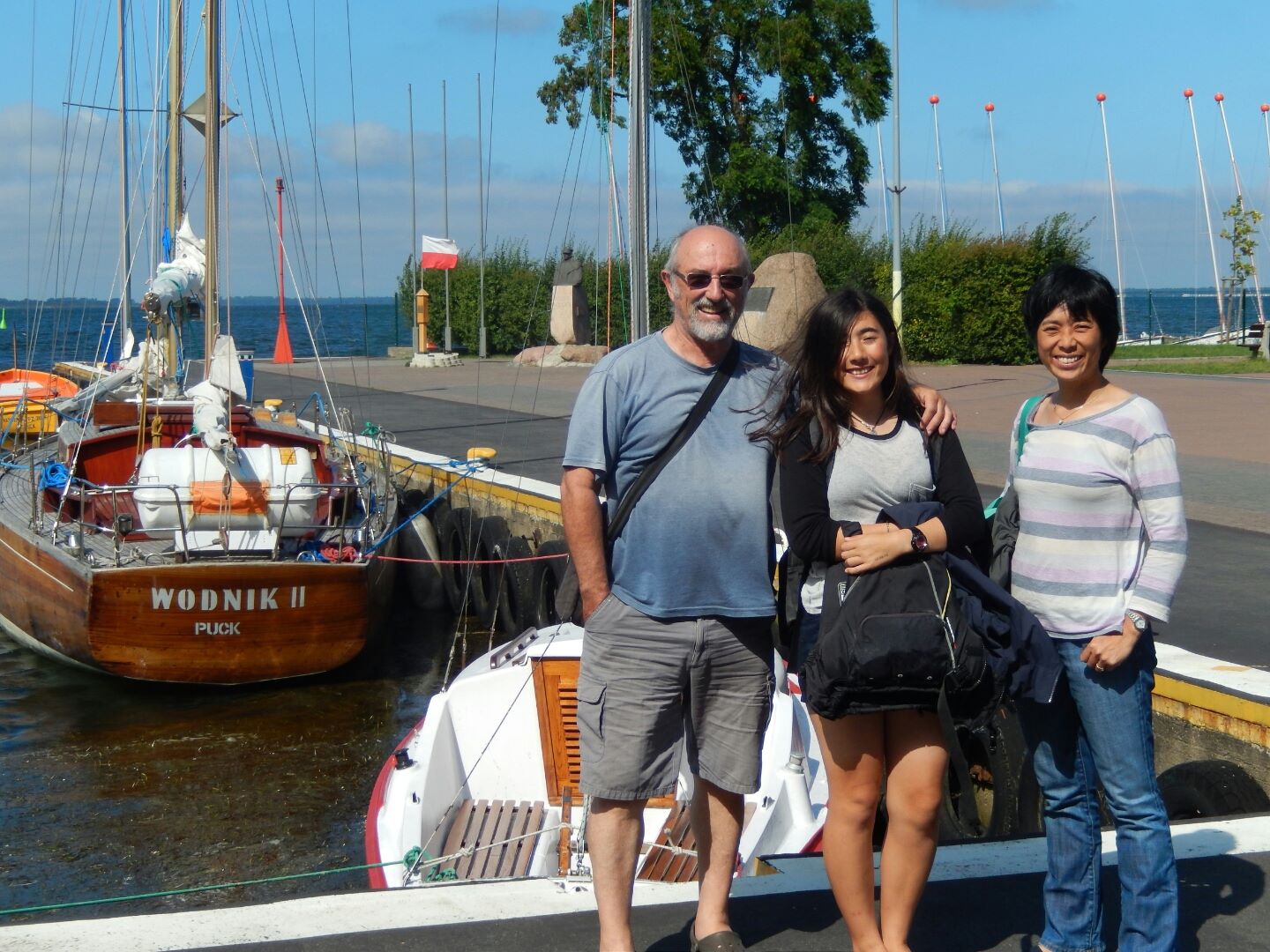 We met up with Arni, Nancy and Cam of Jade. Nancy was competing in the Junior World Optimist Championships