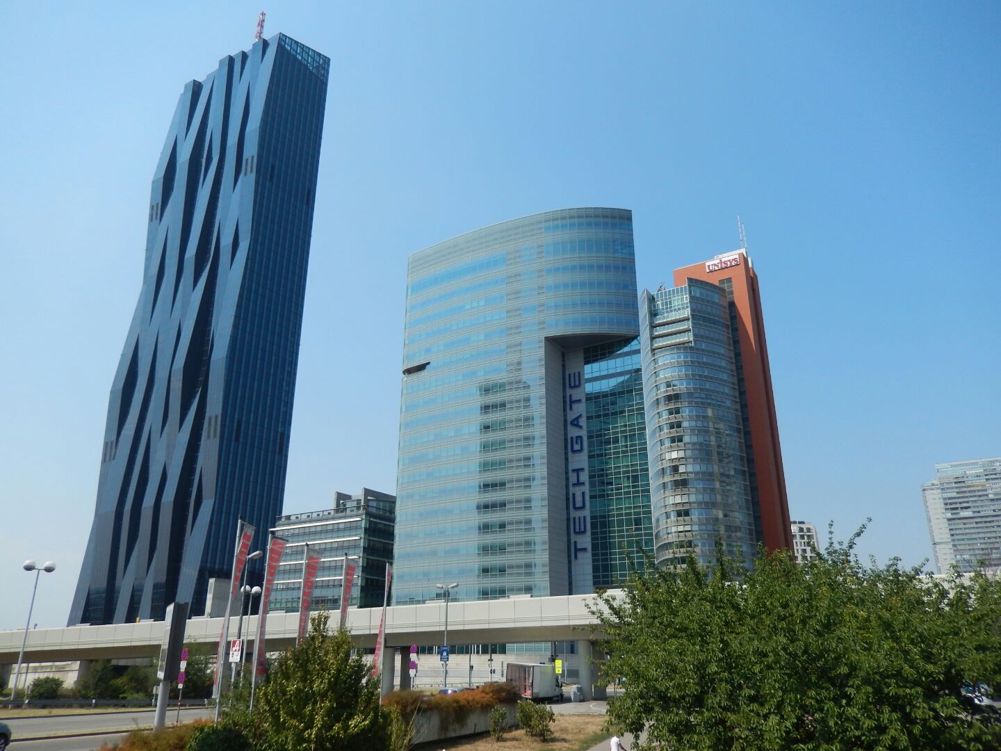 Some of the more modern buildings.
