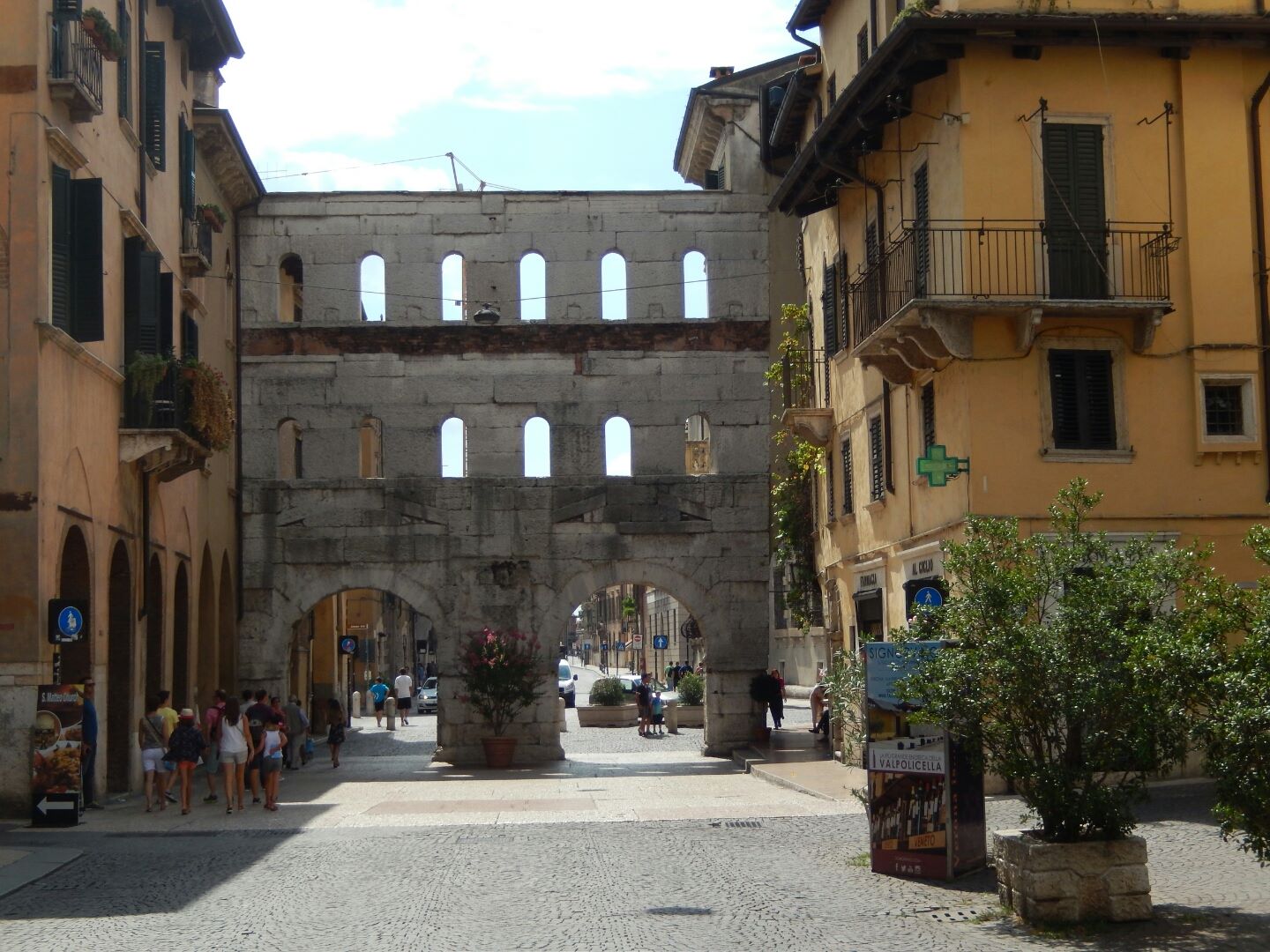 The entrance to the Old Town, Verona.
