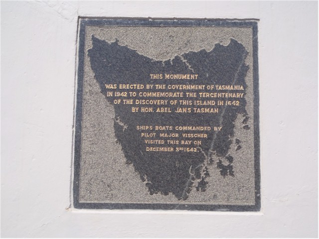 Abel Tasman first landed in Australia here at Dunalley.
