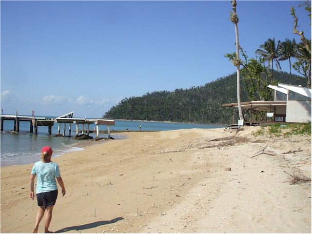 Dunk Island also got wiped out - the 5* resort has had to close (notice the damaged jetty)...
