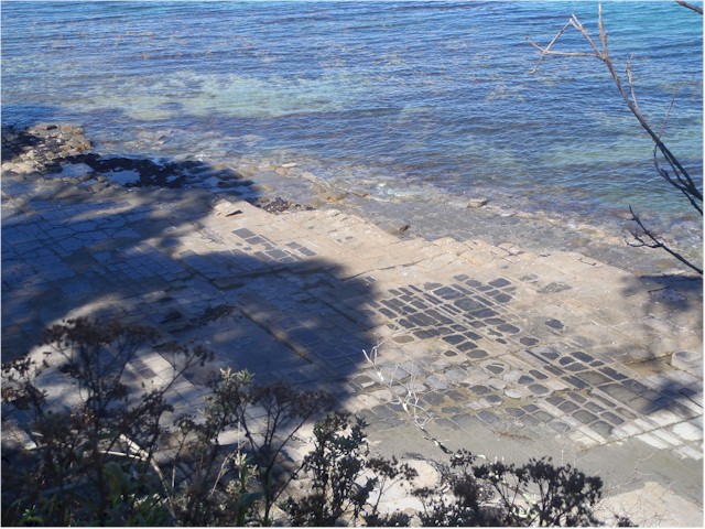 Looking down on the Tessellated Pavement.
