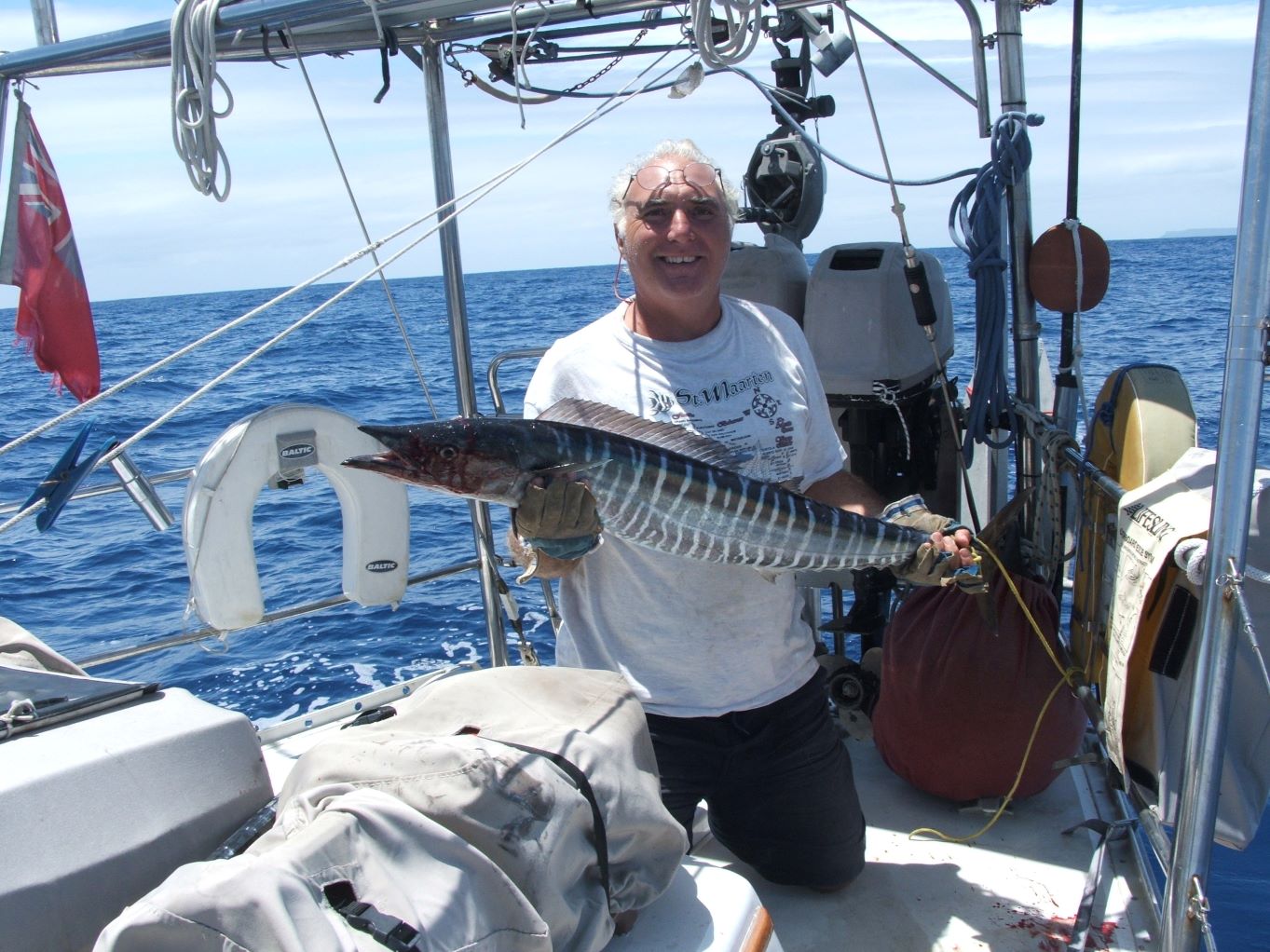 Keith catches a big wahoo!