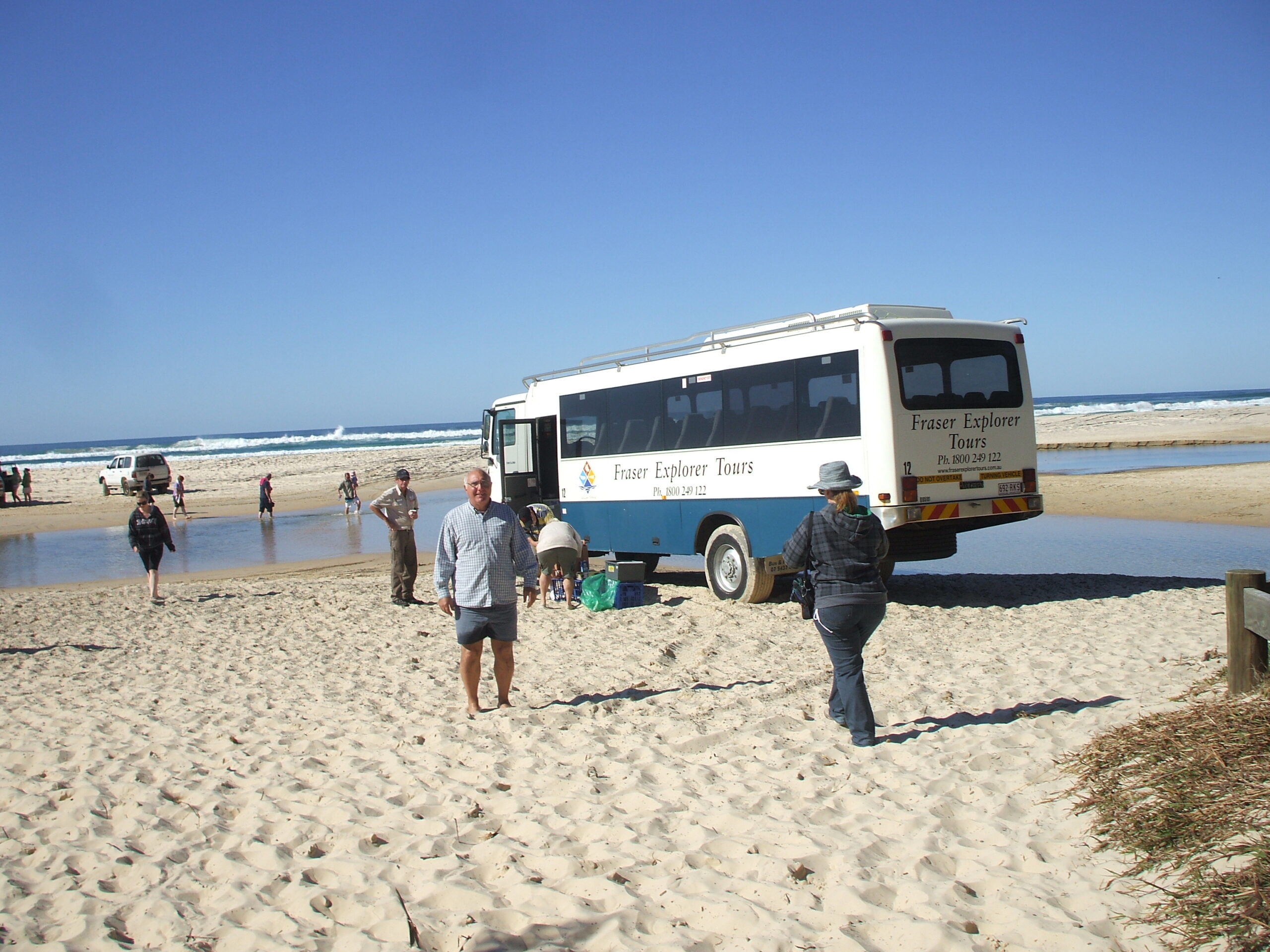 
On Fraser Island we did a tour to see all the sights of the world