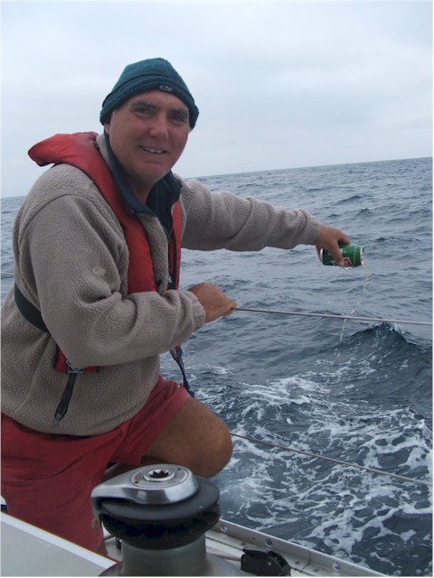 
Paying tribute to Neptune as we cross the equator...