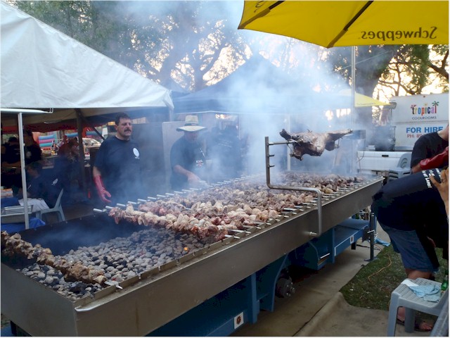 Darwin has a large Greek population and they hold an annual Glenti festival - lots of Greek food and entertainment.

