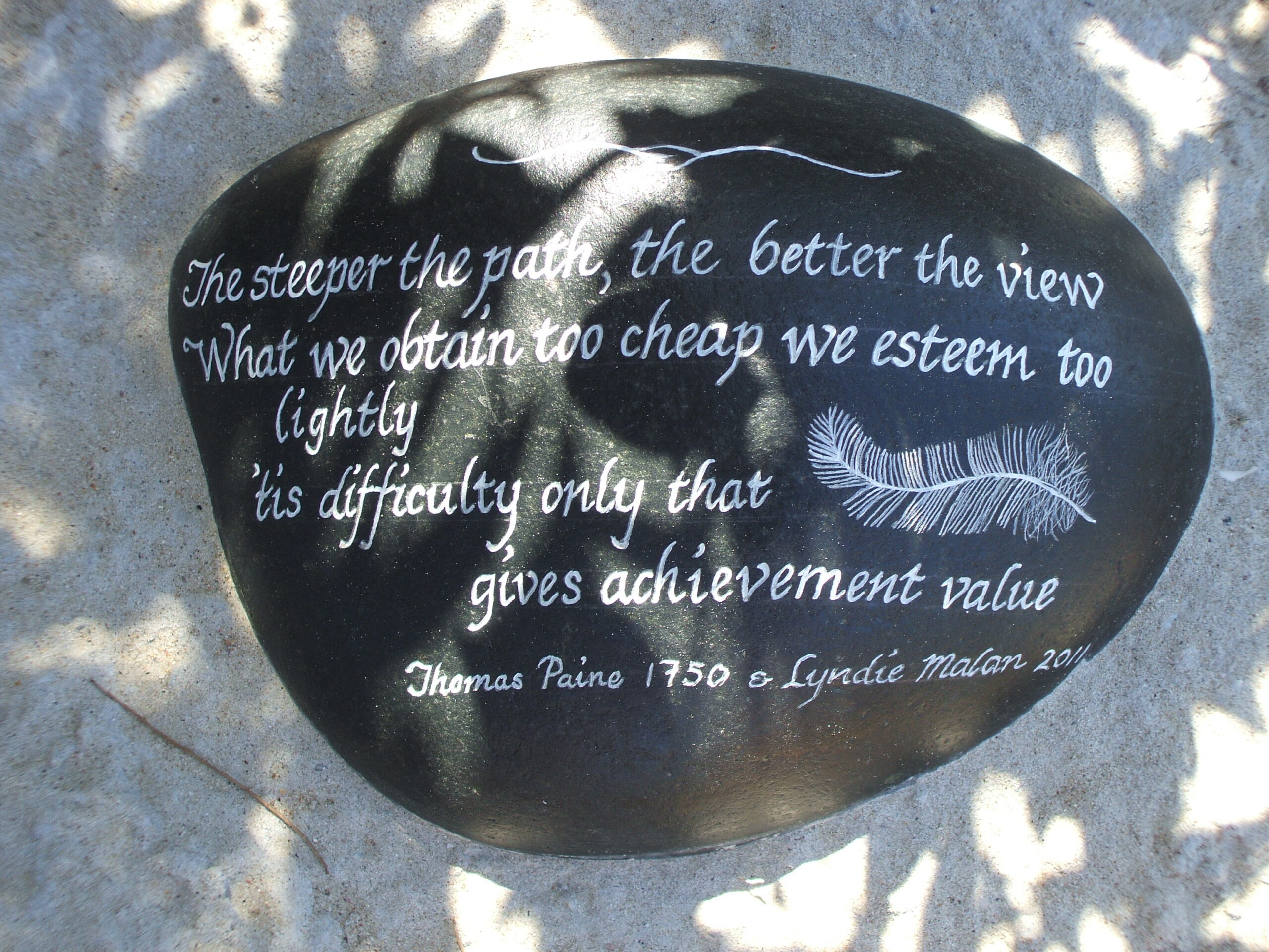 The walks were signposted with beautiful signs like this.
