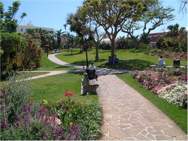 With lovely gardens.
