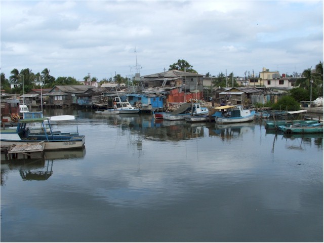 The local village near the marina.
