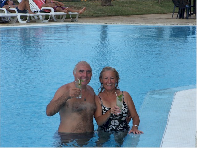 At Marina Hemingway - there was a lovely pool! (Our new cover photo!)
