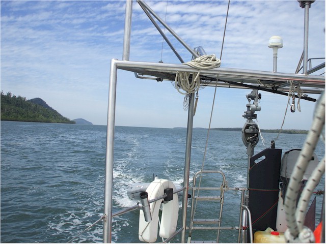 The Hinchinbrook Channel is quite narrow and offers good protection from seas and wind.
