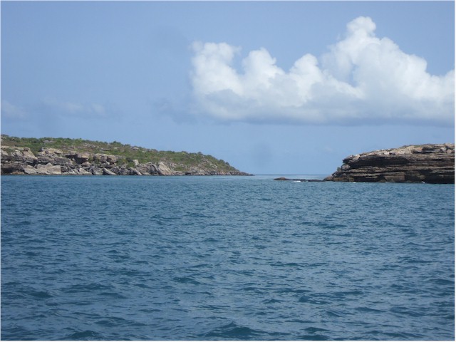 
At last the opening appears, but still looks very narrow!
