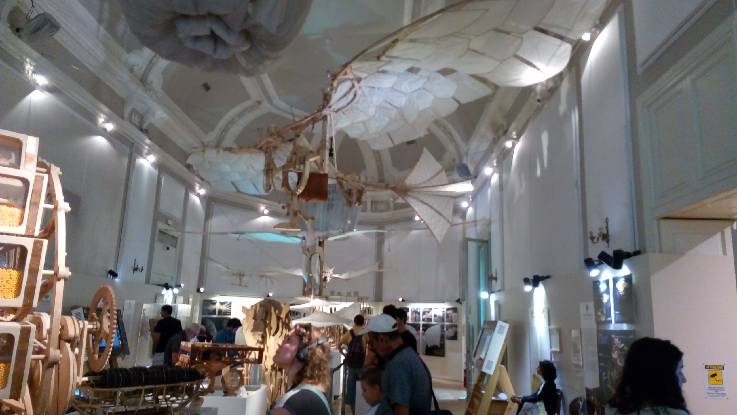 We were excited to discover an exhibition of the works of Da Vinci.
