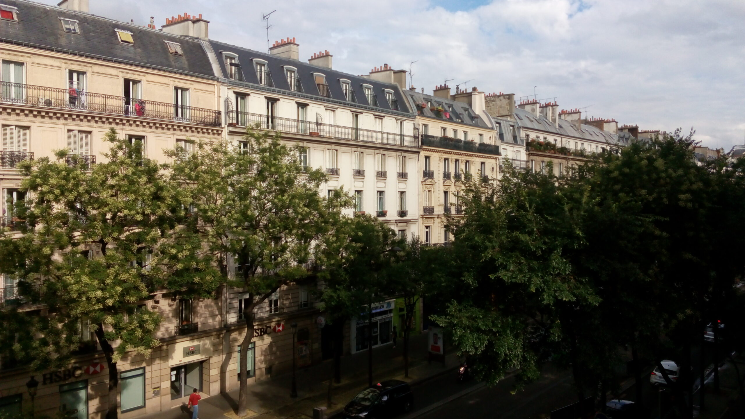 View of Paris from our hotel room near the Gare du Nord.