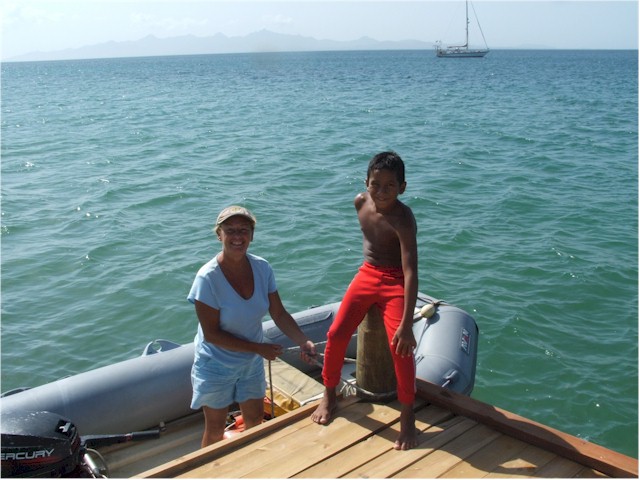 We had been told it was a risky place to stop - but the locals seemed very friendly.
