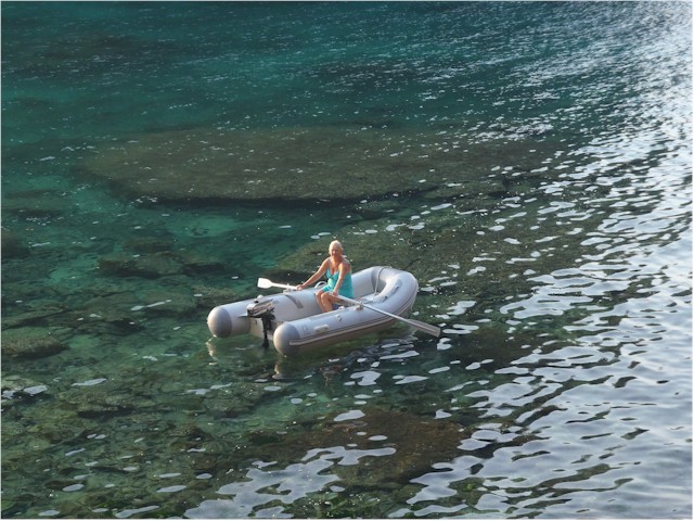 Around the south end of Phi Phi Le was a great overnight stop and Keith, Roz and Kev went ashore to explore before the tourists arrived...
