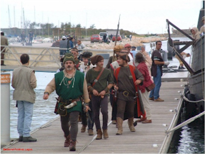 
The crew of the caravel in period costume.