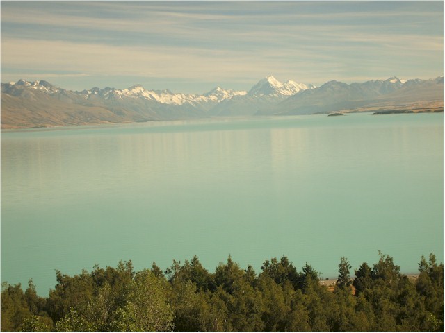 And Lake Pukaki on the way to Mt Cook.
