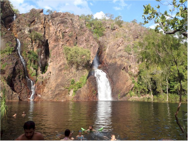 We take a break from all the socialising and re-visit Litchfield. They clear the crocs out for the dry season so people can swim!

