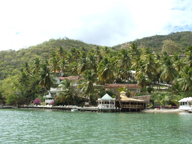 Picturesque Marigot Bay on St Lucia...
